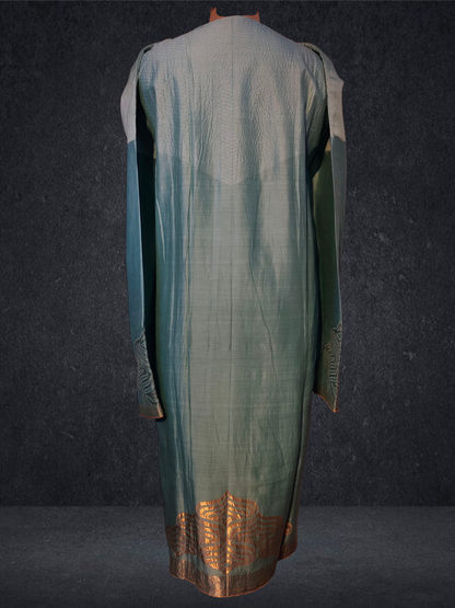 Semi Stitched Formal chanderi Kurta
