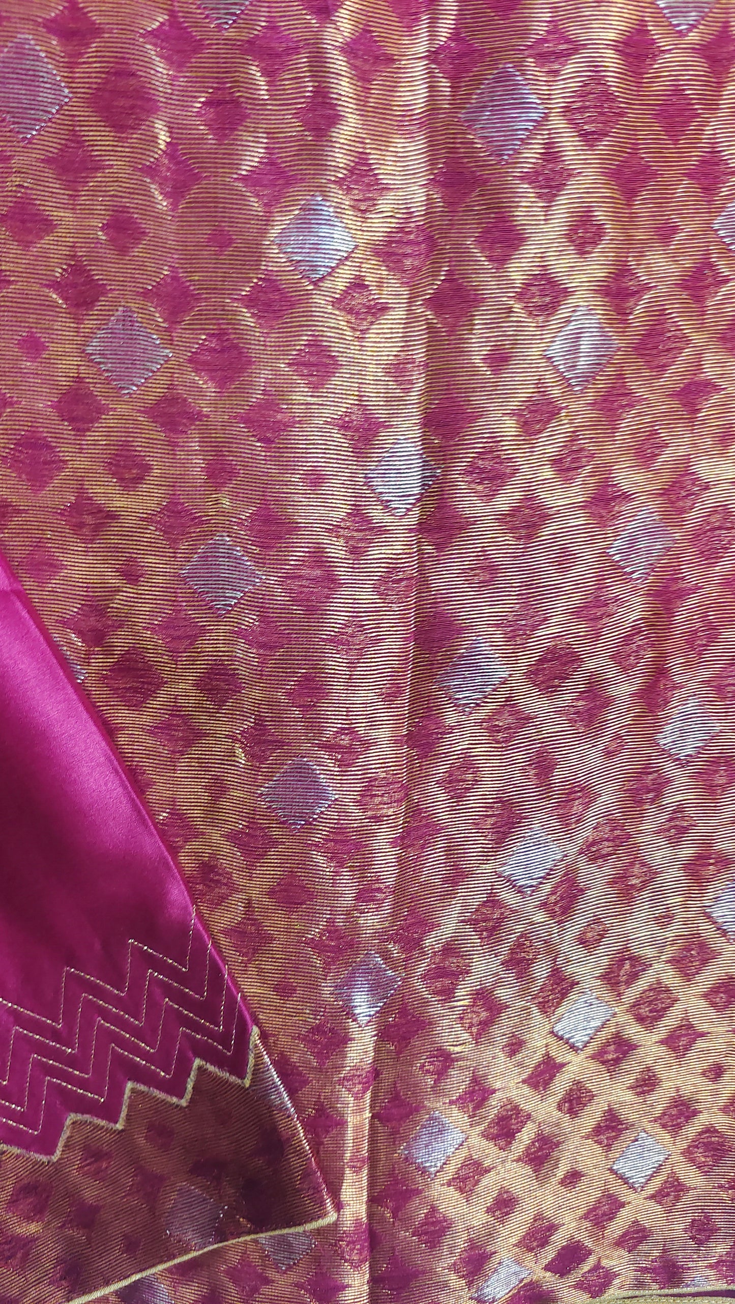 Semi Stitched Chanderi Ɓlouse