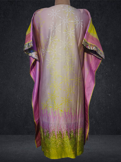 Stitched Chanderi Digital Printed Kaftan VISHAL KAPUR STUDIO