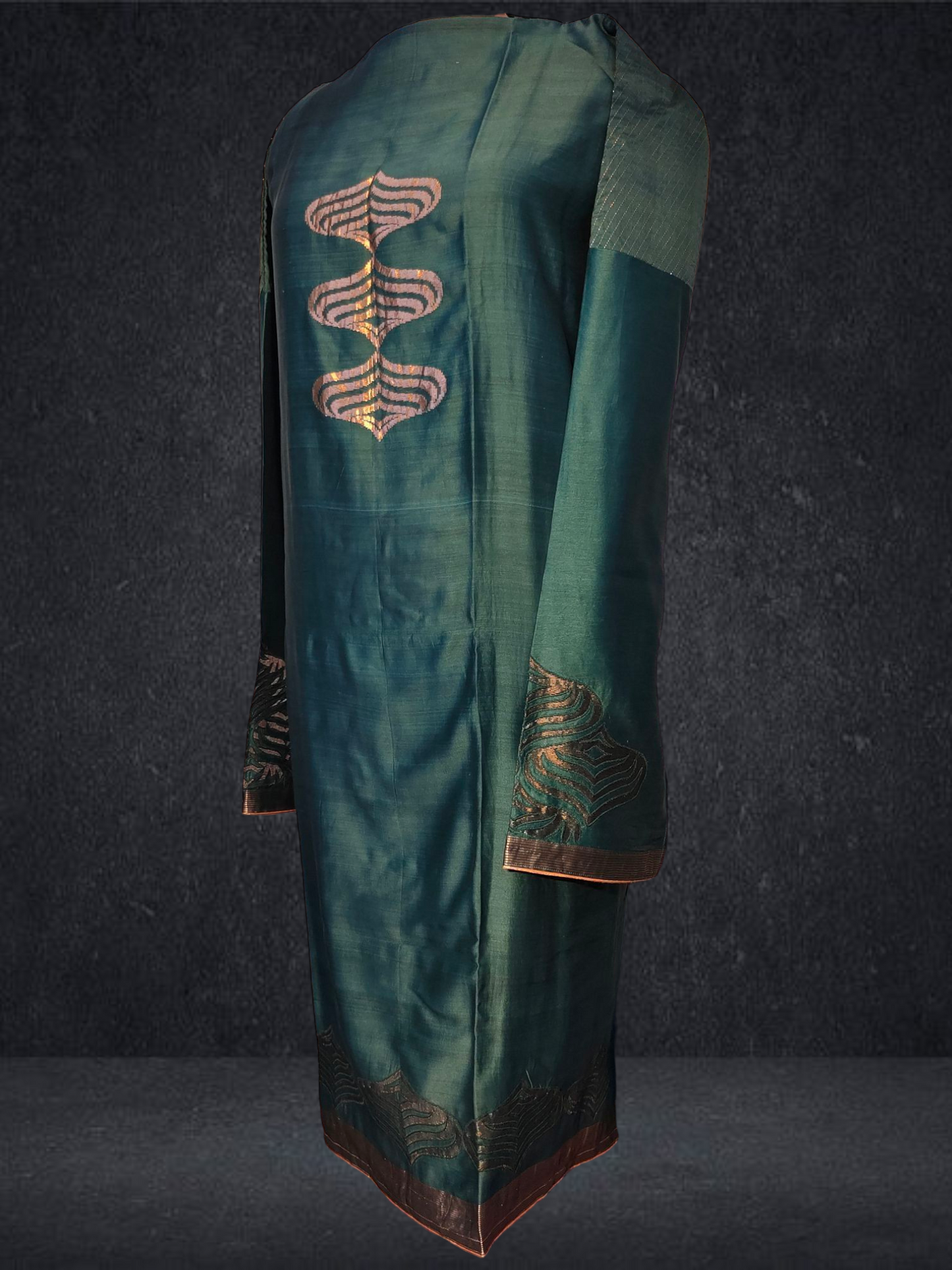 Semi Stitched Chanderi kurta VISHAL KAPUR
