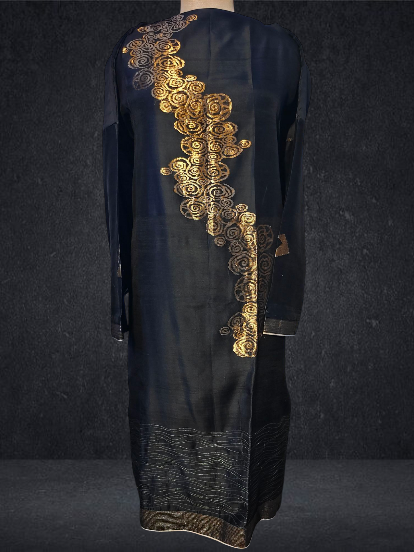 Semi Stitched Chanderi kurta VISHAL KAPUR