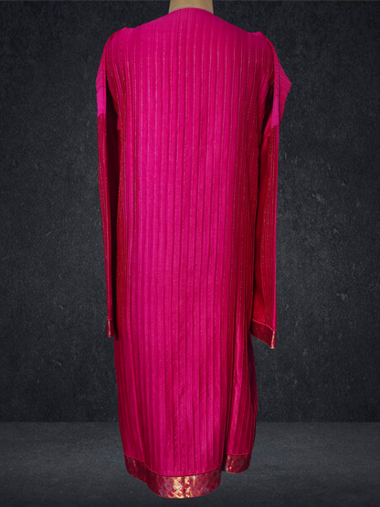 Semi Stitched Formal chanderi Suitset