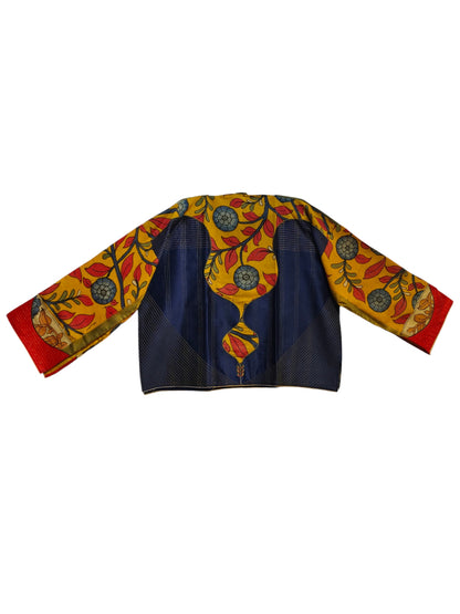 Semi Stitched Chanderi Kalamkari Ɓlouse