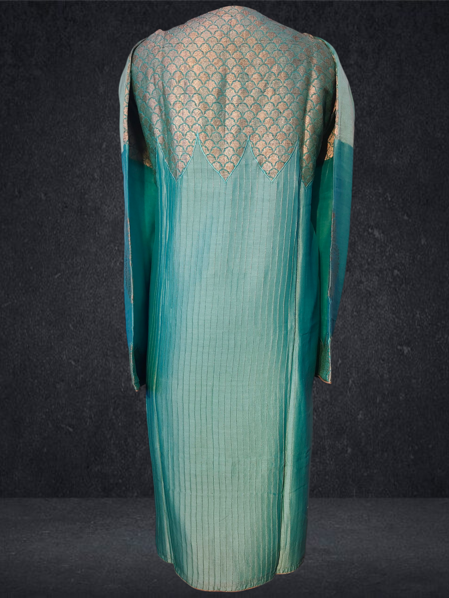 Semi Stitched Formal chanderi Kurta