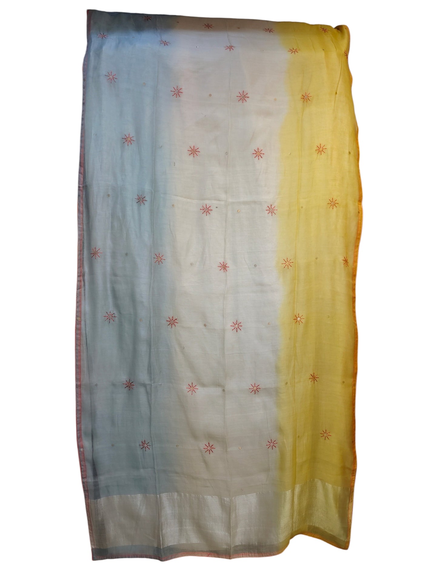 Semi Stitched Chanderi Formal Suitset