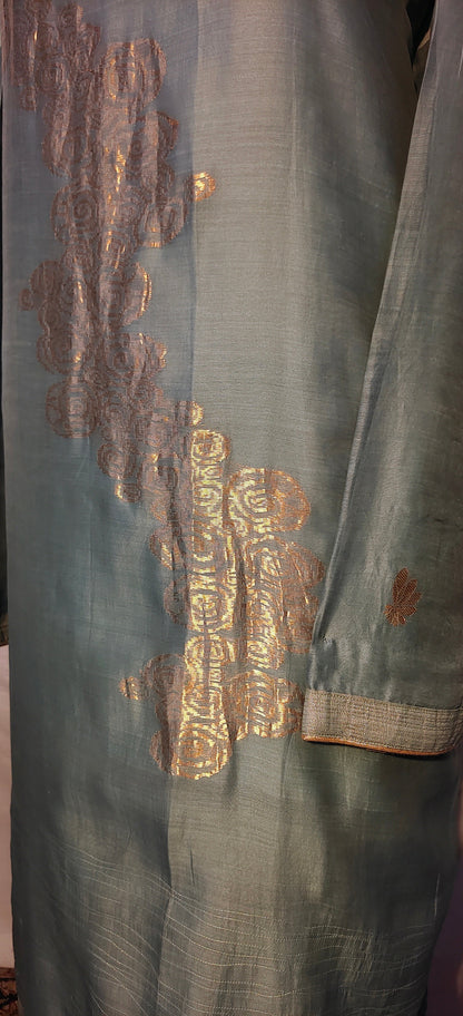 Semi Stitched Chanderi kurta VISHAL KAPUR