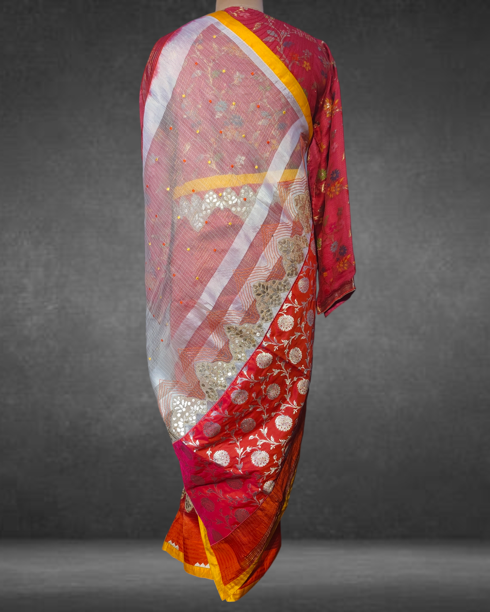 Formal Silk Gota Saree(VKSR05MAY09) VISHAL KAPUR STUDIO