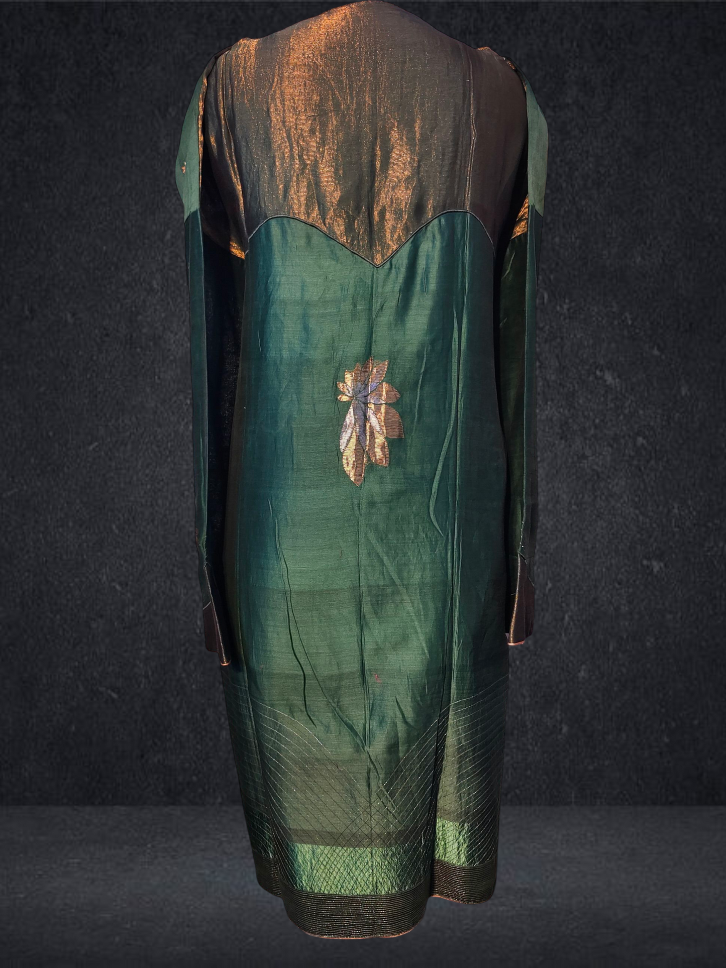 Semi Stitched Formal chanderi Suitset