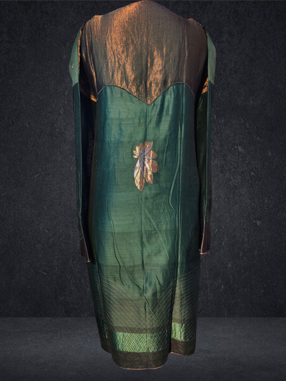 Semi Stitched Formal chanderi Suitset