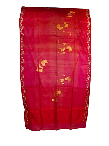 Semi Stitched Chanderi Formal Suitset