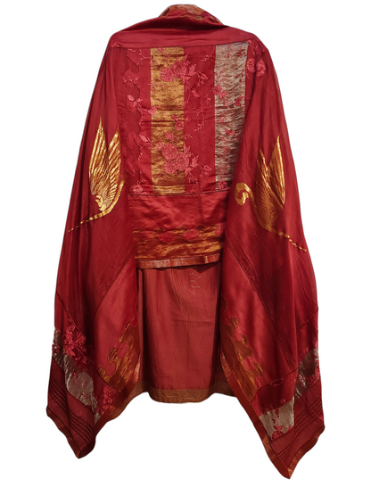 Semi Stitched Formal Chanderi Suitset