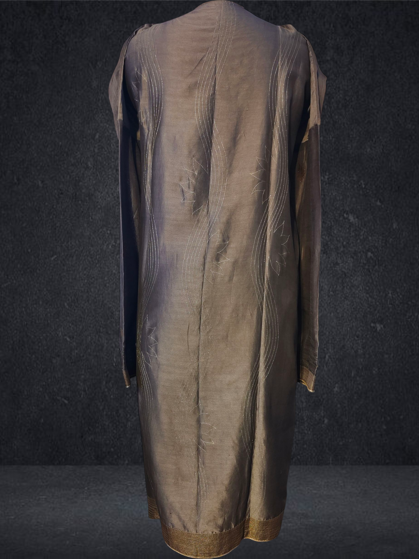 Semi Stitched Formal chanderi Kurta