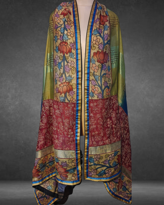 Semi Stitched Formal Chanderi Dupatta VISHAL KAPUR