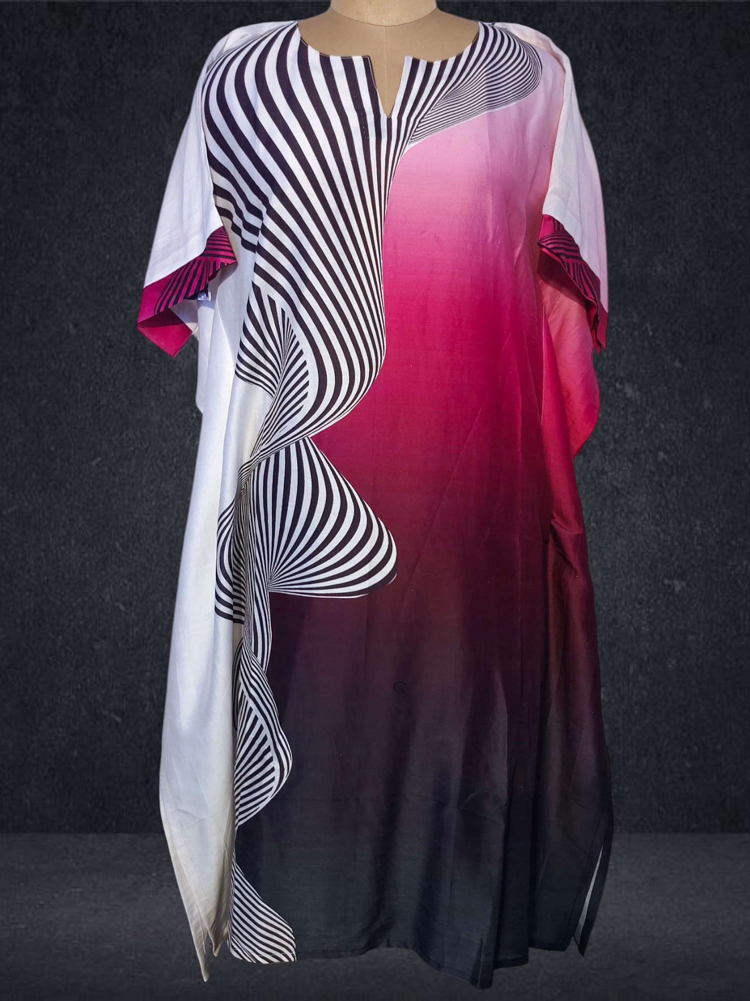 Stitched Chanderi Digital Printed Kaftan VISHAL KAPUR STUDIO
