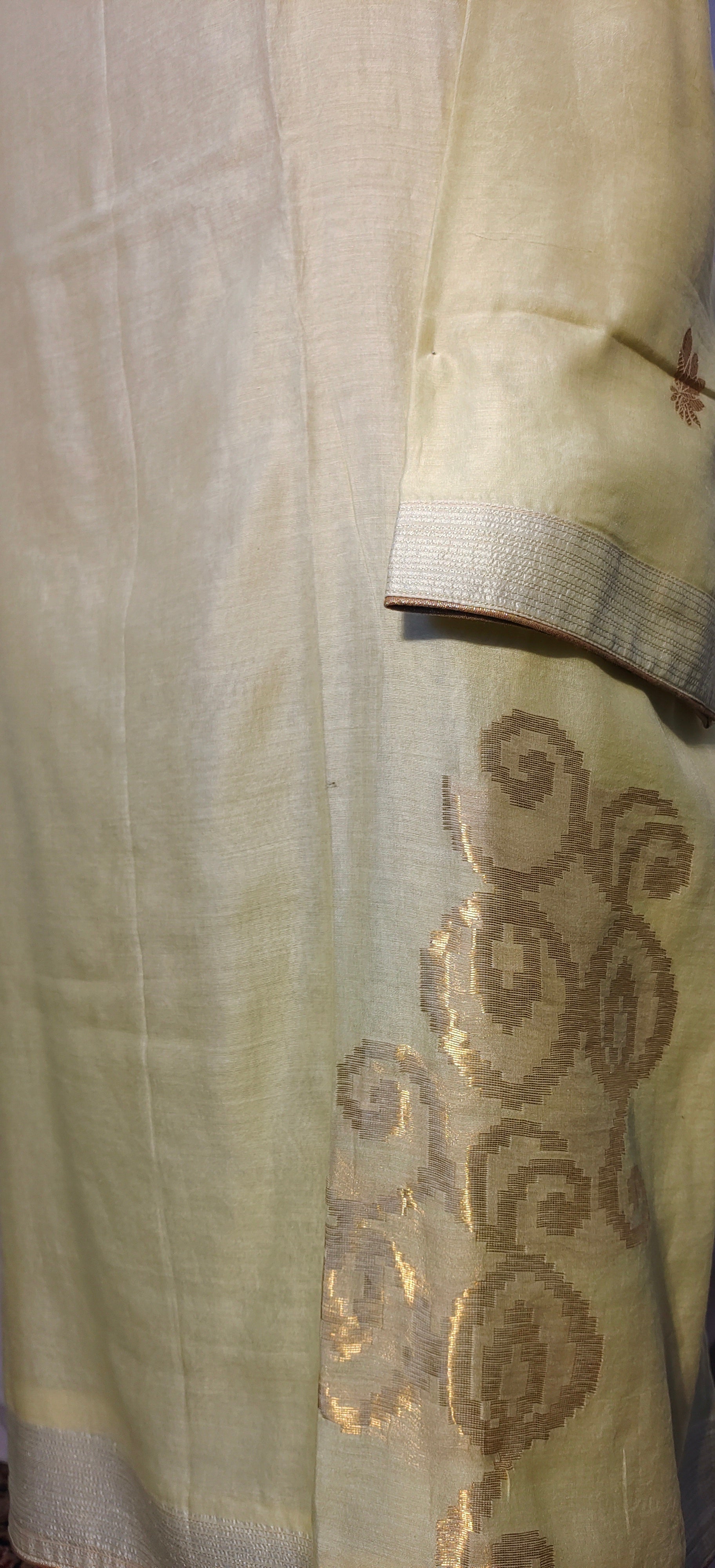 Semi Stitched Formal chanderi Suitset VISHAL KAPUR