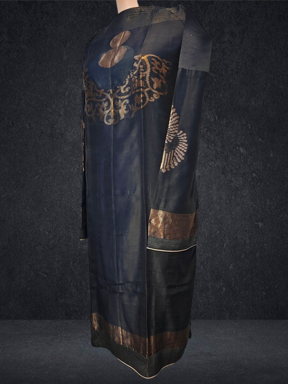 Semi Stitched Formal chanderi Kurta