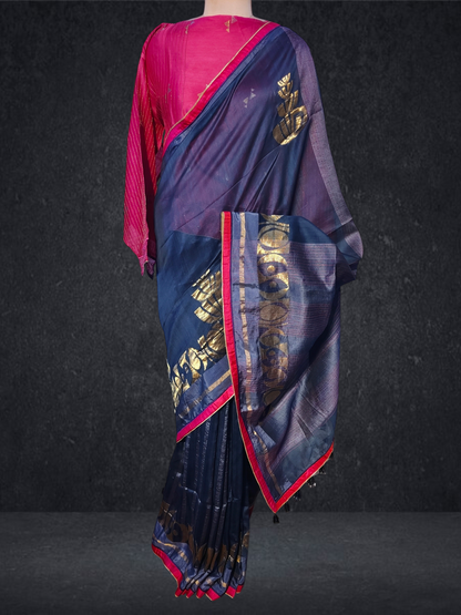 Formal Chanderi Zari Woven Saree