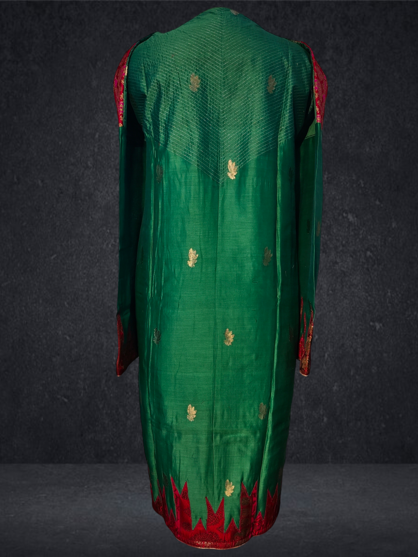 Semi Stitched Chanderi kurta