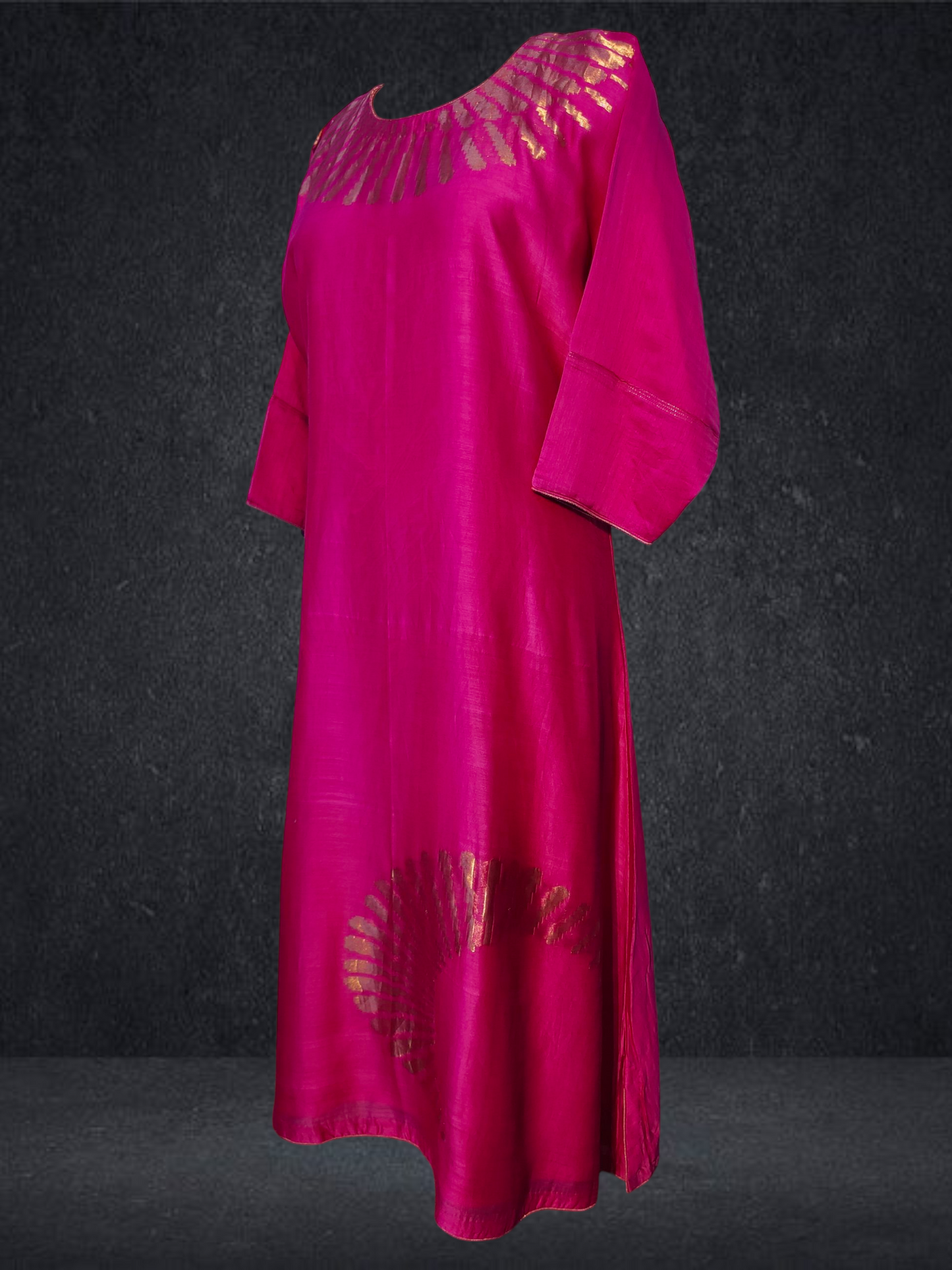 Stitched Chanderi Long Dress VISHAL KAPUR STUDIO