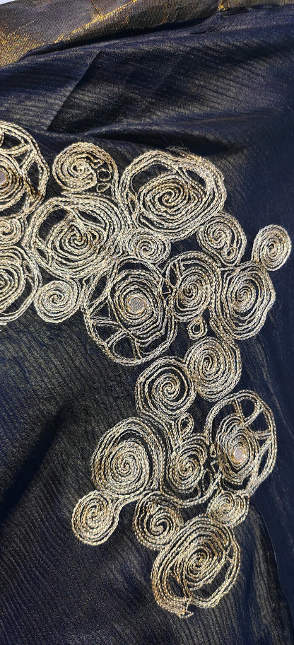 Semi Stitched Chanderi formal Suitset