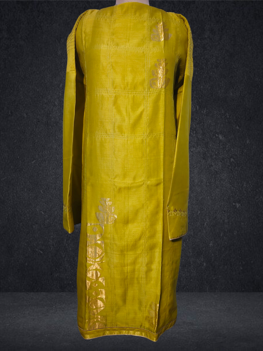 Semi Stitched chanderi kurta VISHAL KAPUR