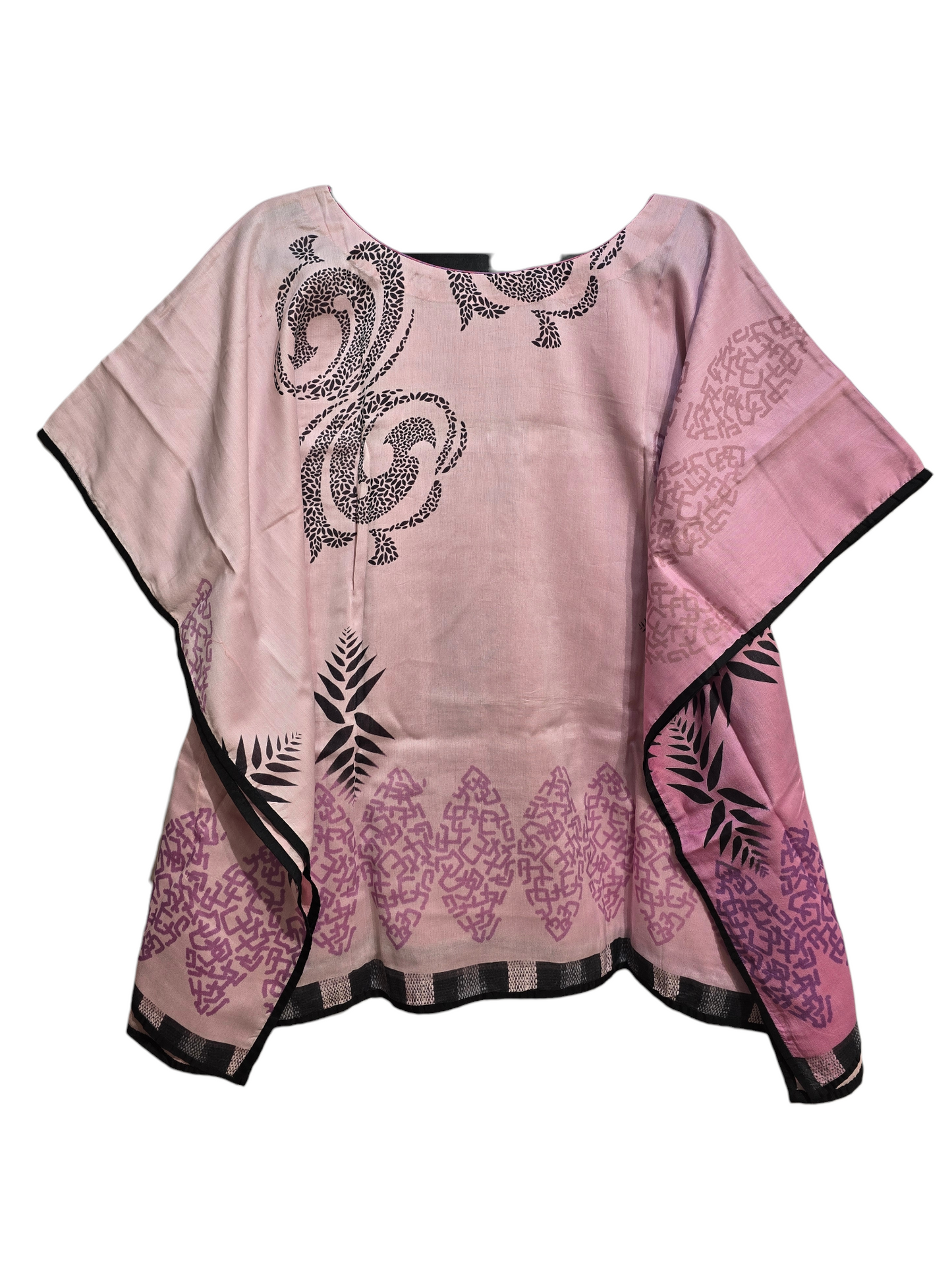 Stitched Chanderi Printed Short Kaftan