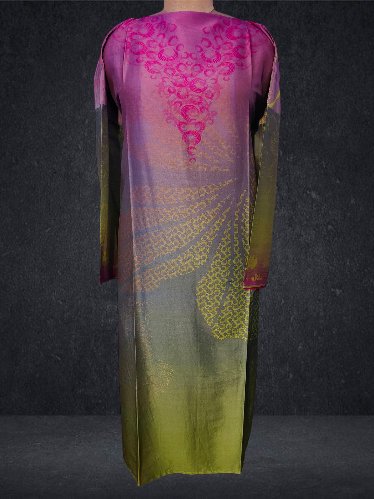 Semi Stitched Cotton printed kurta VISHAL KAPUR