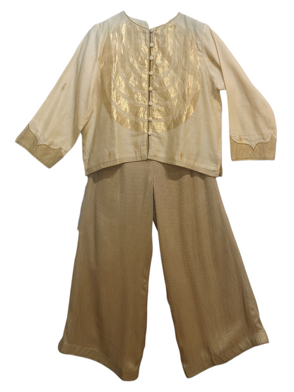 Indowestern chanderi formal coordset