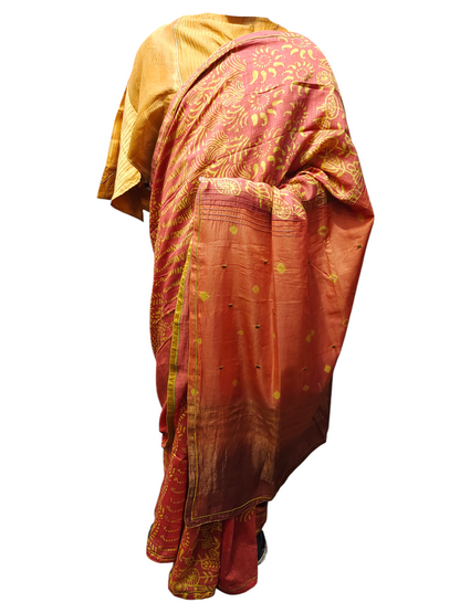 Formal Chanderi Block Printed Saree