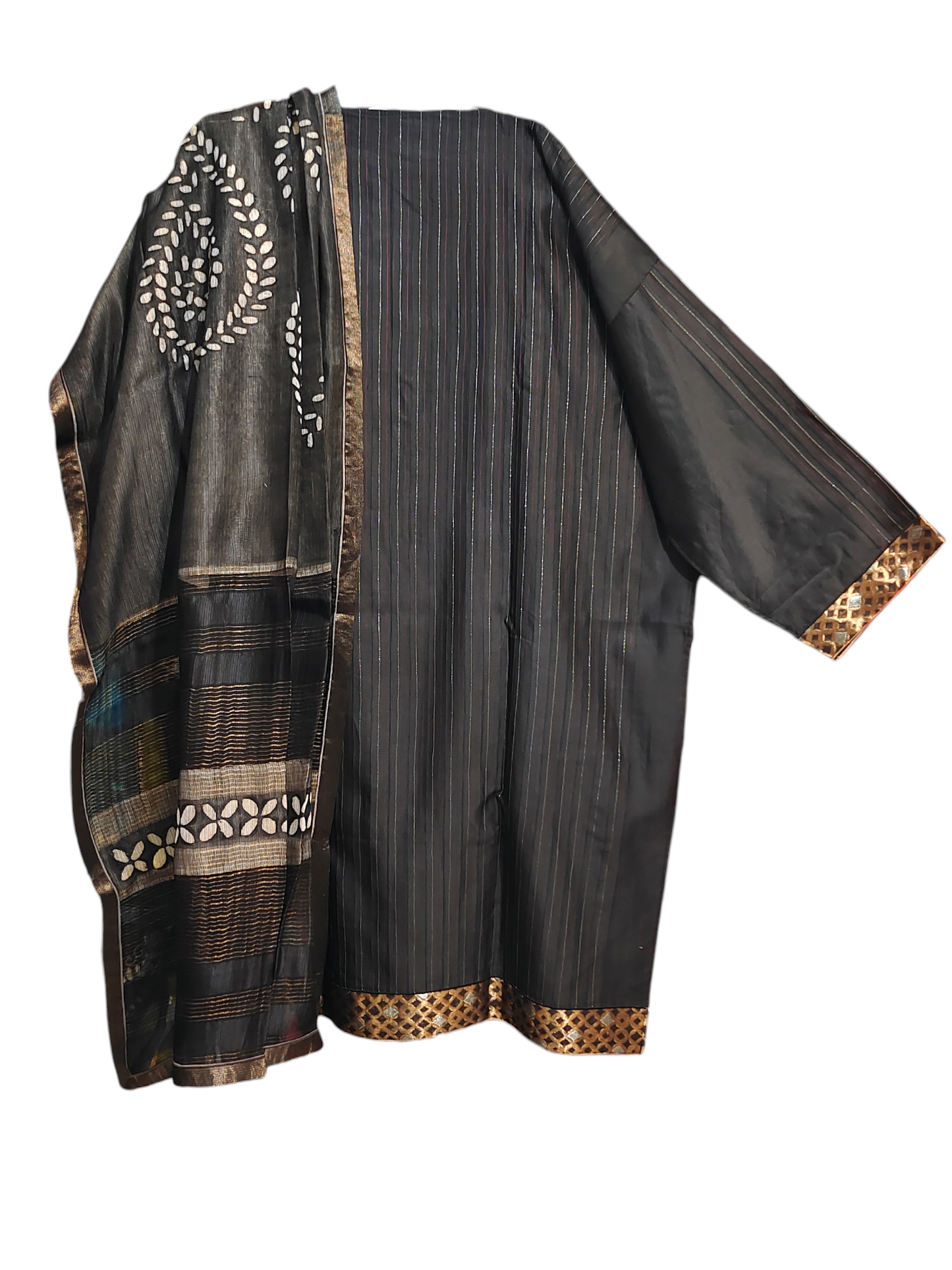 Semi Stitched Formal chanderi Suitset