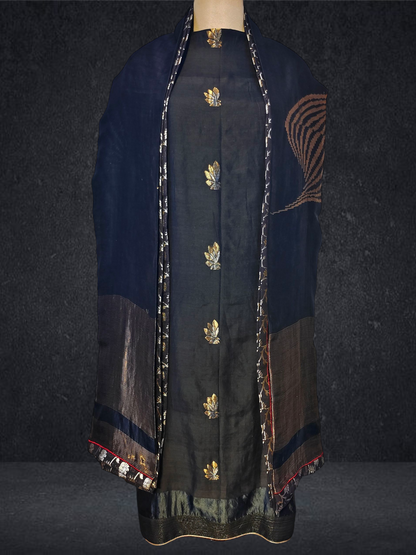 Semi Stitched Formal chanderi Suitset VISHAL KAPUR