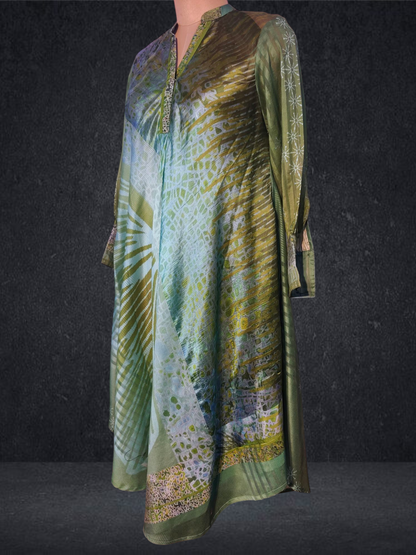 Stitched Chanderi dress