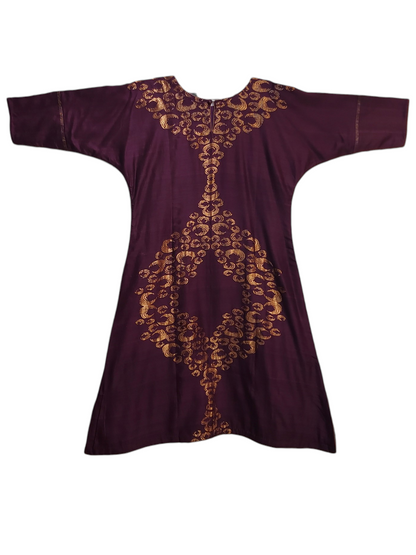 Indowestern chanderi formal dress- Ready size 42