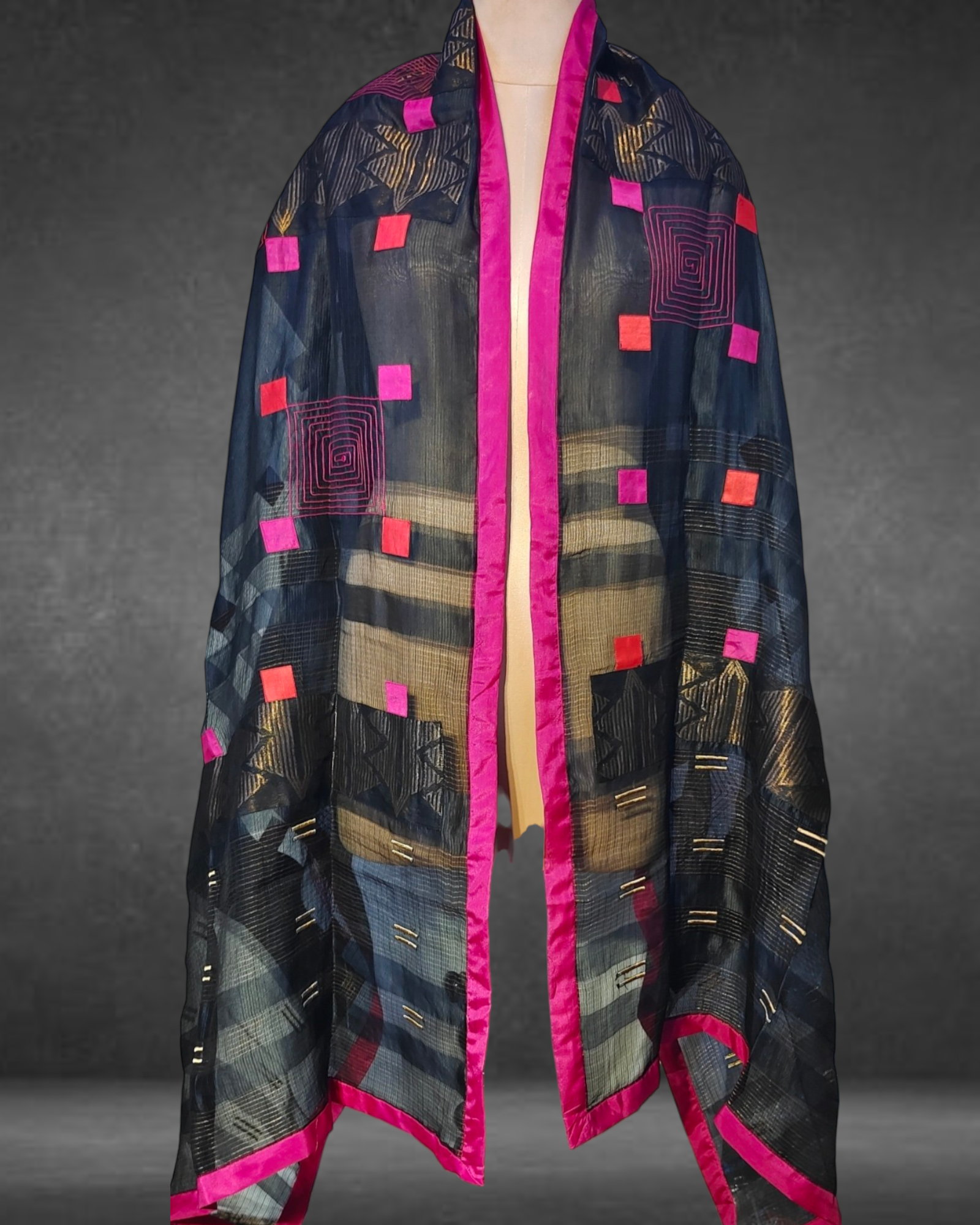 Semi Stitched Formal Chanderi Dupatta VISHAL KAPUR