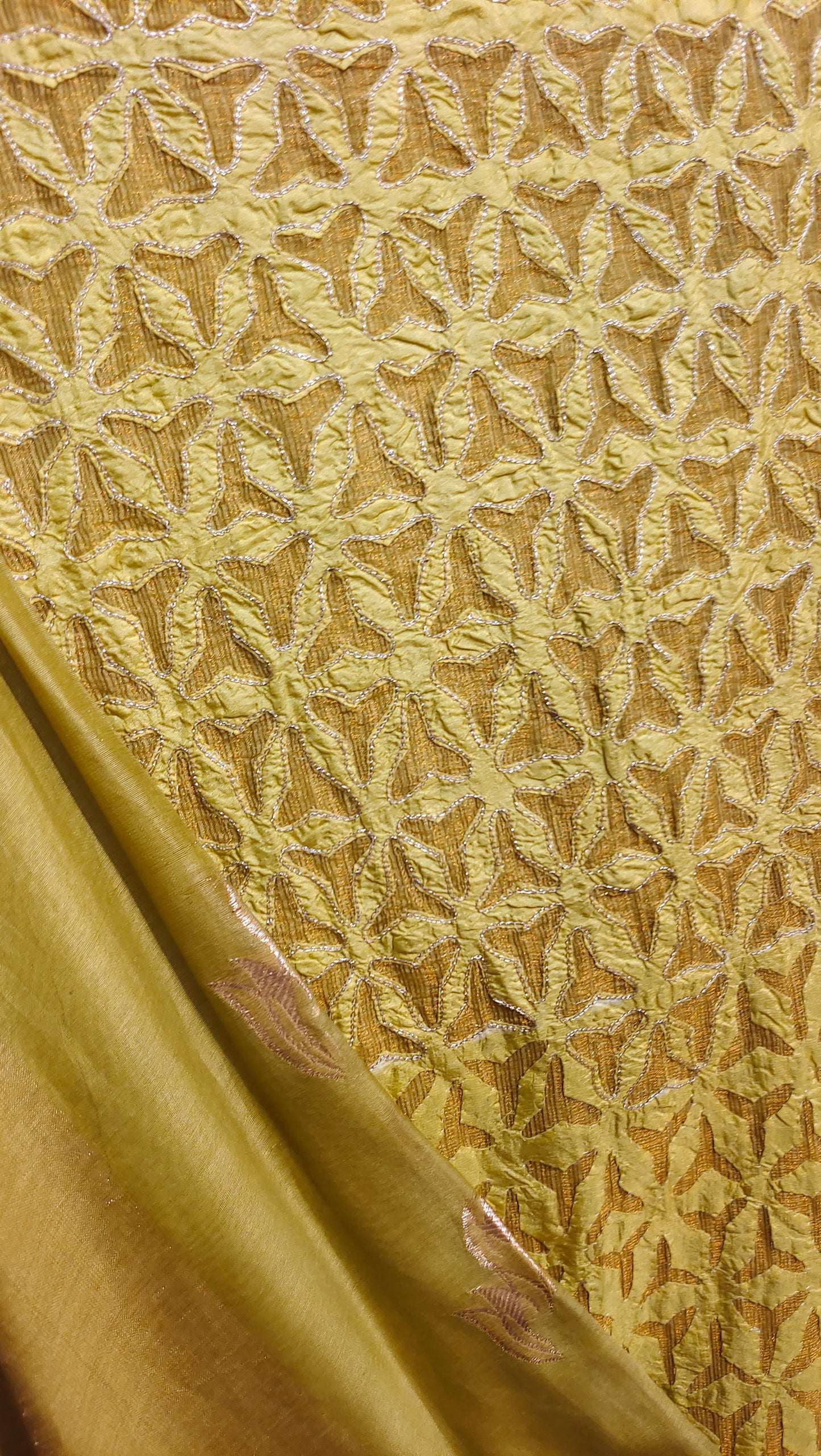 Semi Stitched Formal chanderi Suitset