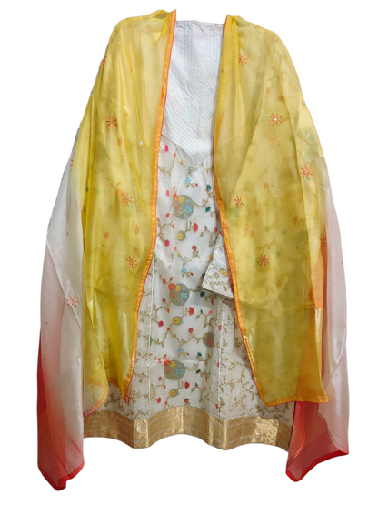 Semi Stitched Formal Kota silk Suitset