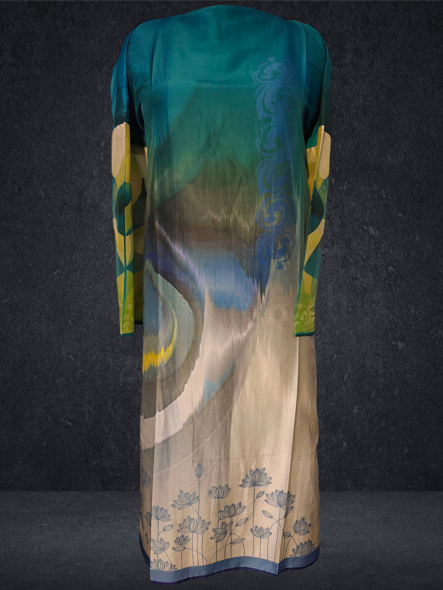 Semi Stitched Chanderi Casual Suitset VISHAL KAPUR