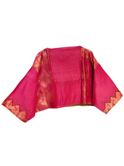 Formal Chanderi Zari Woven With Gota Saree