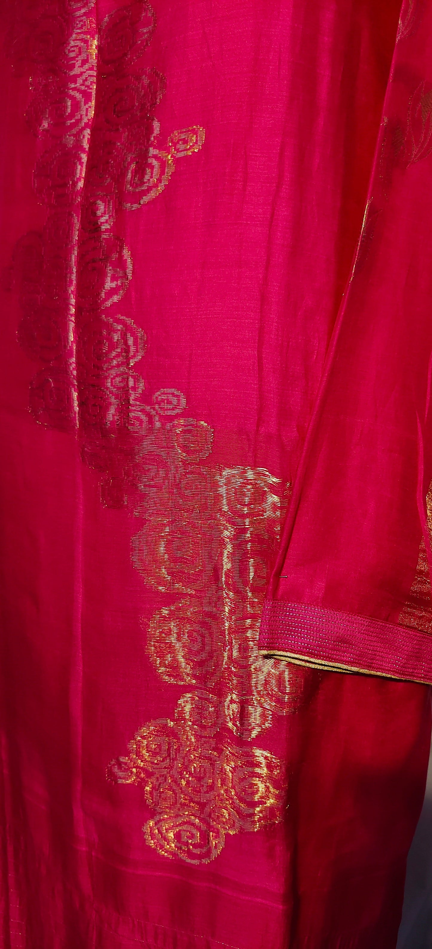 Semi Stitched Chanderi kurta VISHAL KAPUR