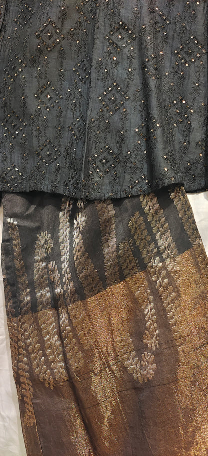 Indowestern chanderi formal coordset