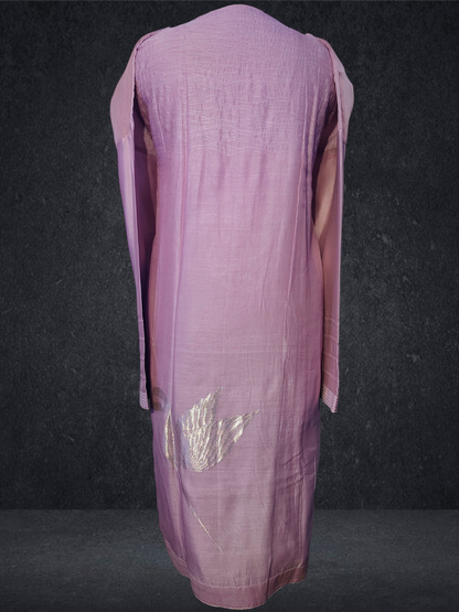 Semi Stitched Formal chanderi Kurta