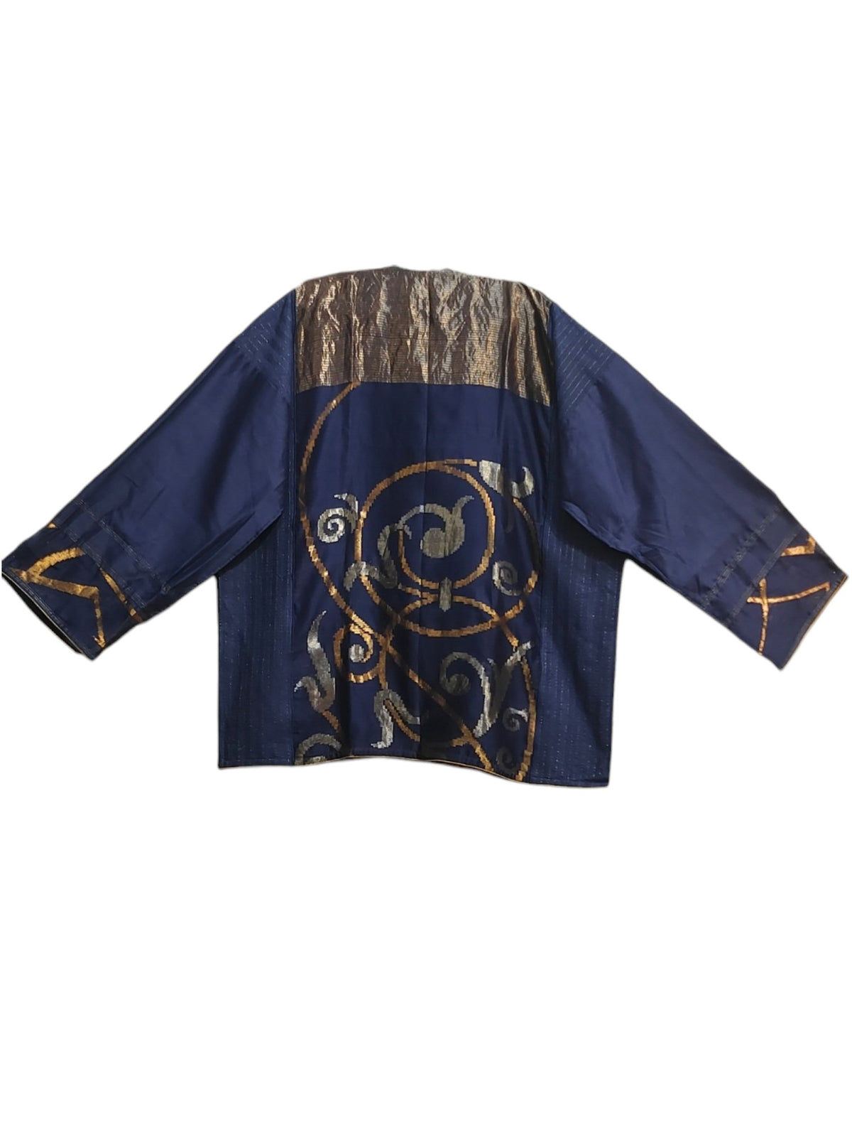 SemiStitched zariwoven Blue chanderi Tunic