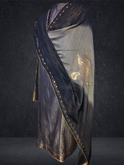 Semi Stitched Formal chanderi Suitset