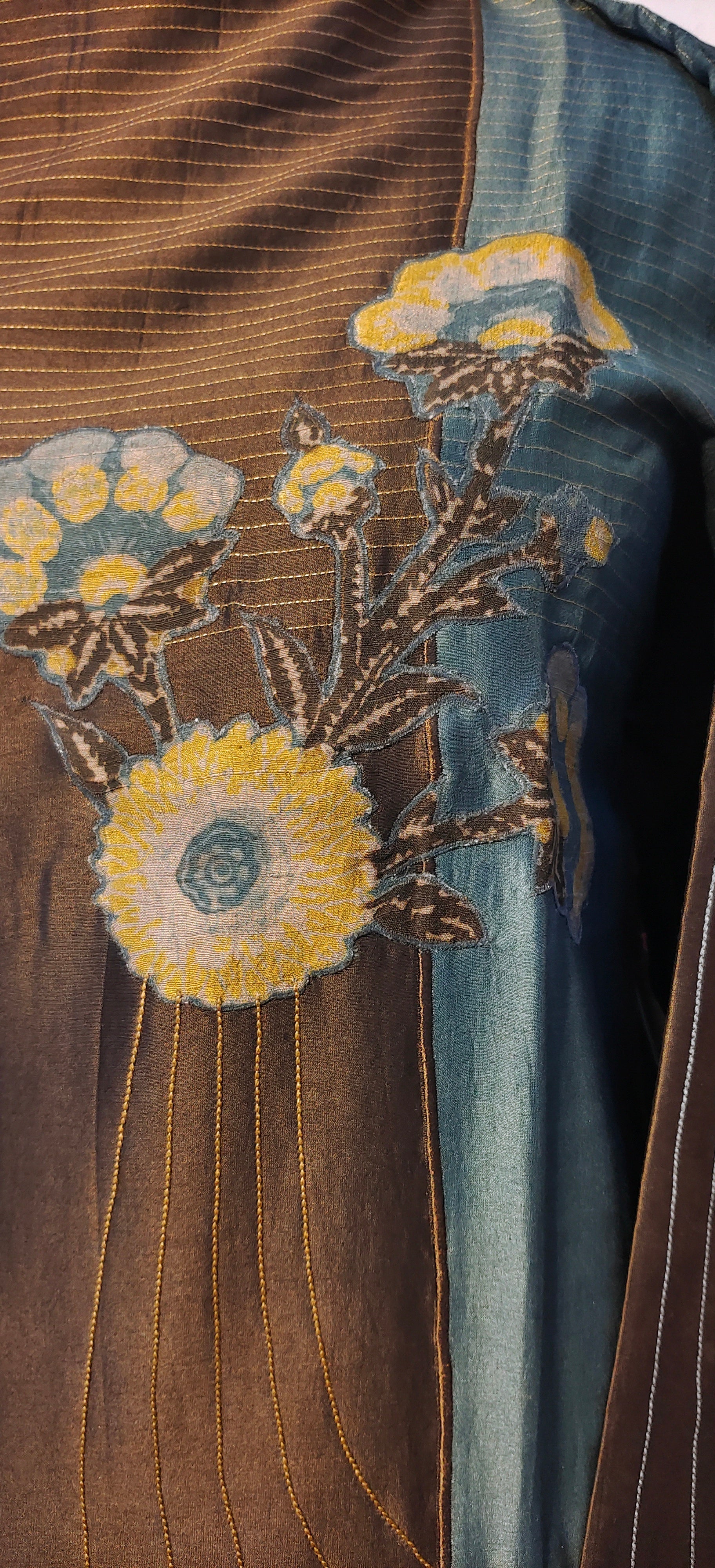 Semistitched Chanderi Ajrakh Short Tunic VISHAL KAPUR STUDIO