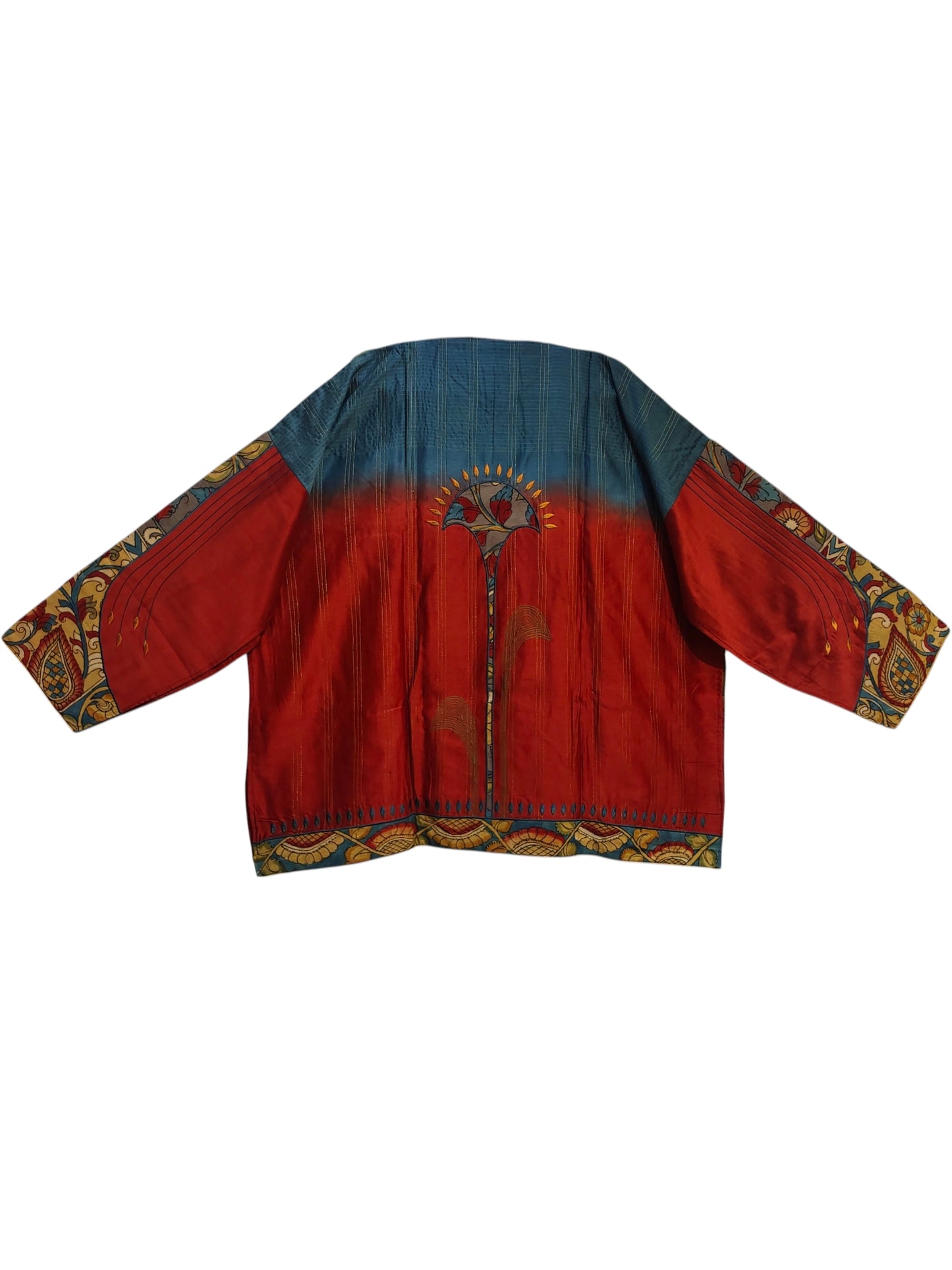 Semi Stitched Chanderi Kalamkari Short Tunic