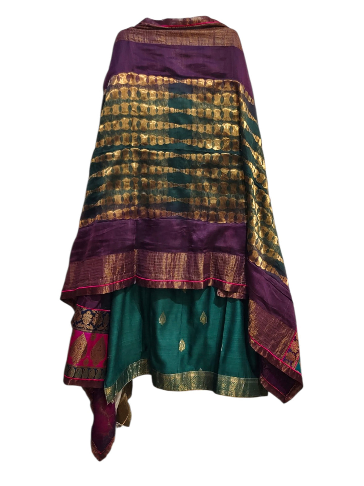 Semi Stitched Chanderi Formal Suitset