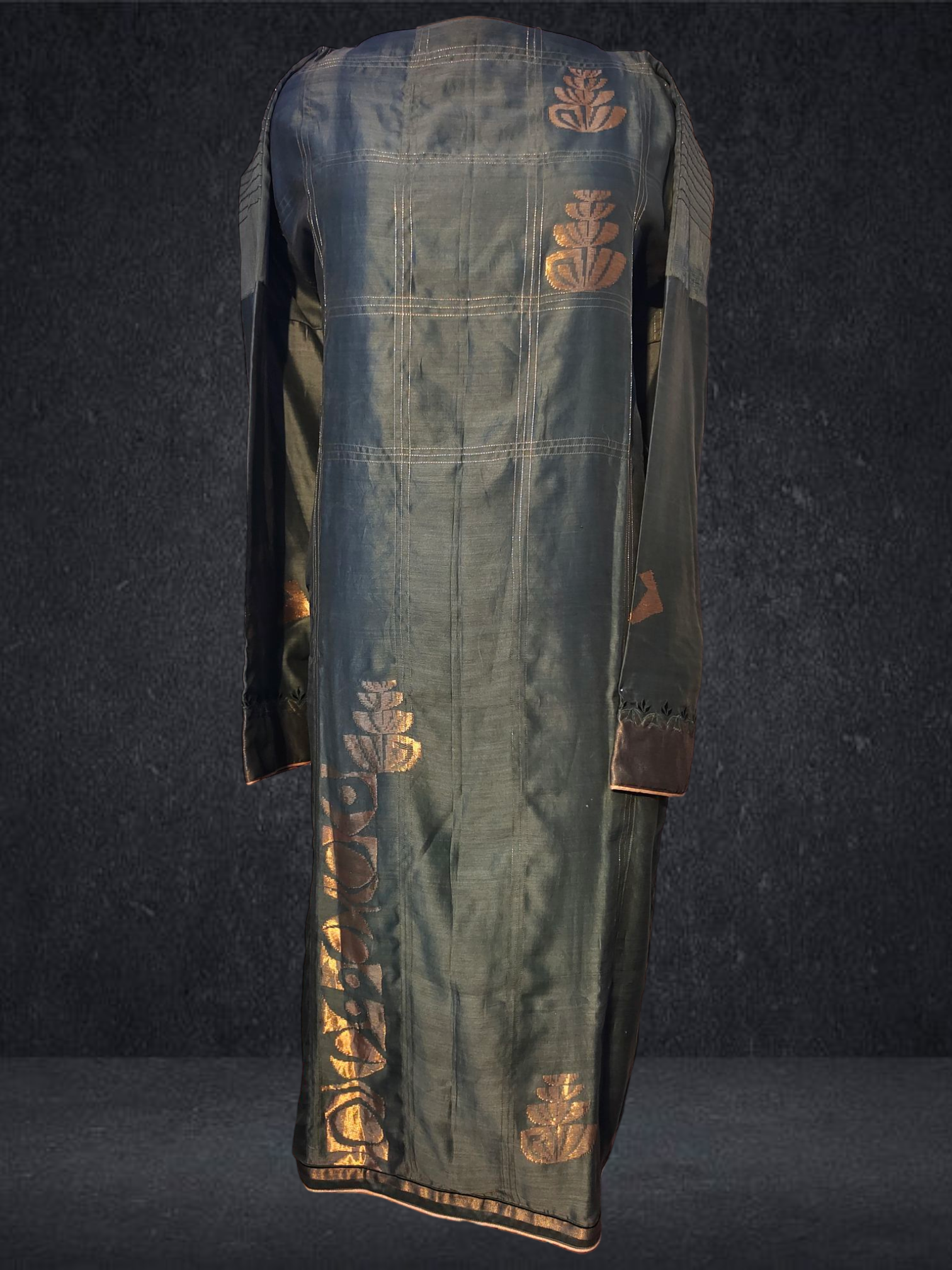 Semi Stitched chanderi kurta VISHAL KAPUR