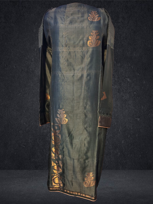 Semi Stitched chanderi kurta VISHAL KAPUR