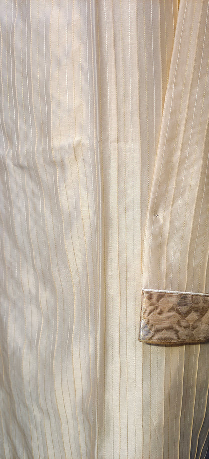 Semi Stitched Chanderi kurta