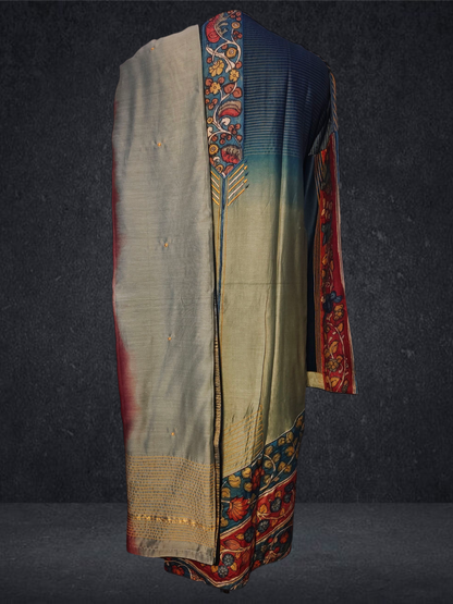 Semi Stitched Formal chanderi Suitset